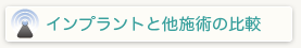 インプラントと他施術の比較